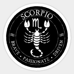 Scorpio Zodiac Birthday Star Sign Zodiac Gift Sticker